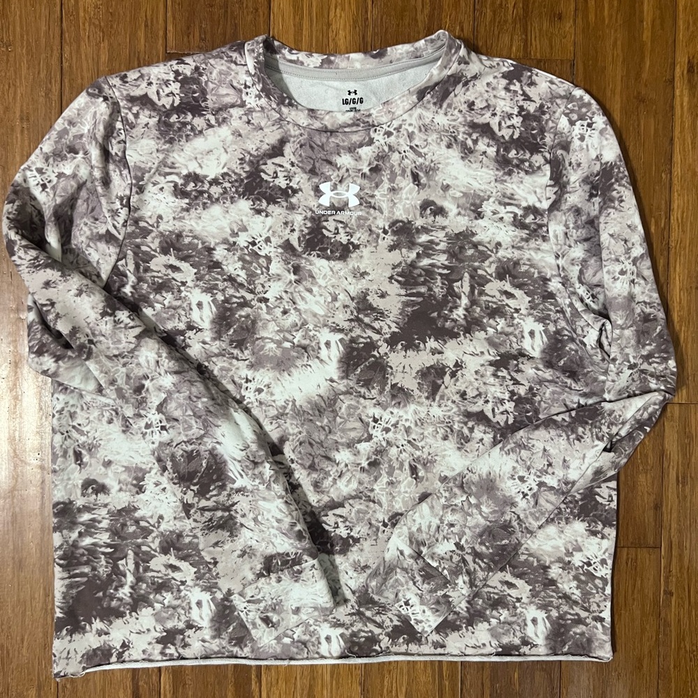Under Armour Gray and Brown Long Sleeve Tee